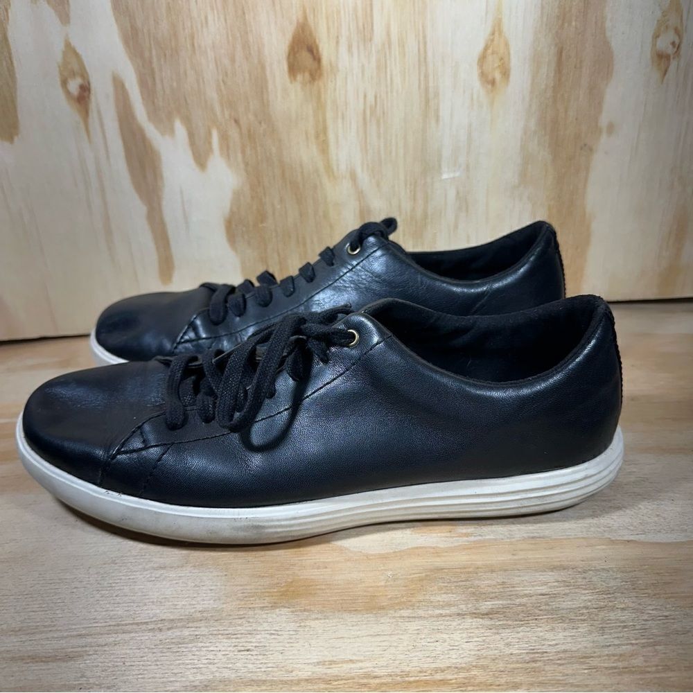 Cole Haan Grand OS Black Leather Sneakers Men’s Size 9